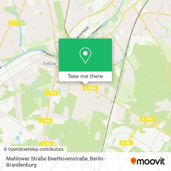 Mahlower Straße Beethovenstraße map