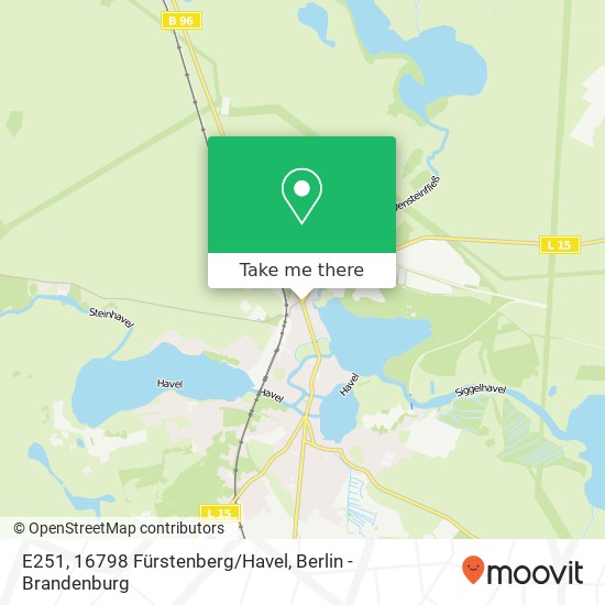 E251, 16798 Fürstenberg/Havel map