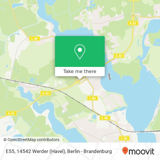 E55, 14542 Werder (Havel) map