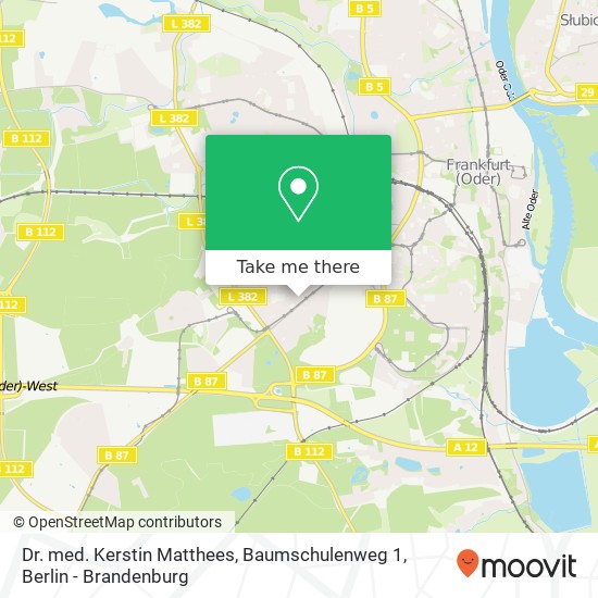 Dr. med. Kerstin Matthees, Baumschulenweg 1 map