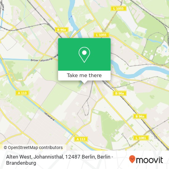 Alten West, Johannisthal, 12487 Berlin map