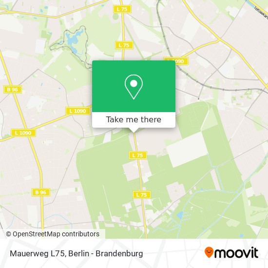 Mauerweg L75 map