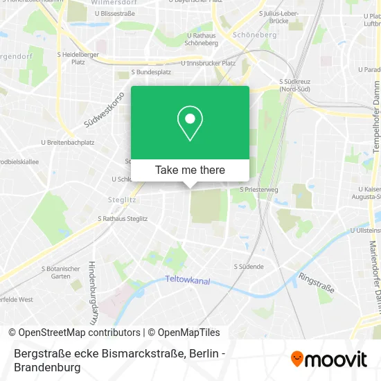 Карта Bergstraße ecke Bismarckstraße