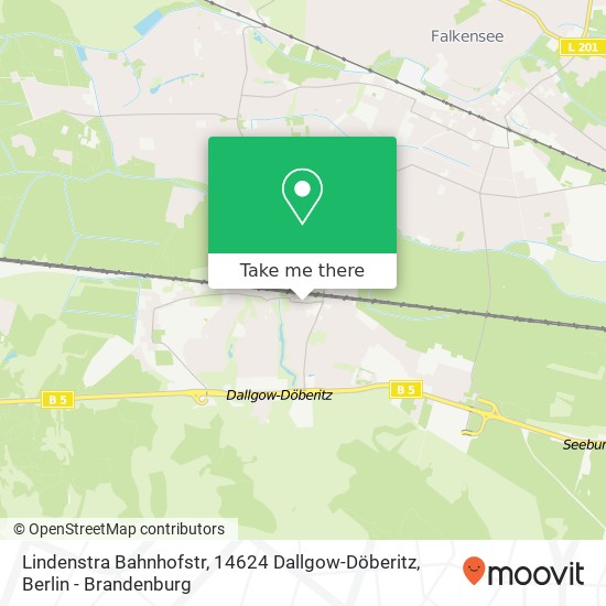 Карта Lindenstra Bahnhofstr, 14624 Dallgow-Döberitz