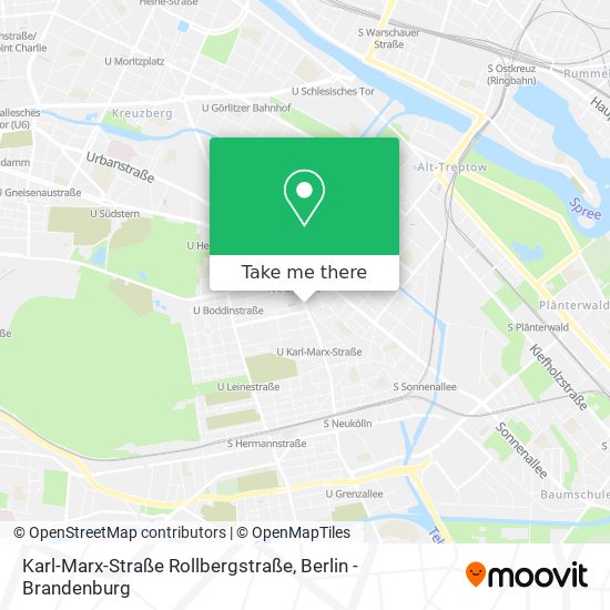 Карта Karl-Marx-Straße Rollbergstraße