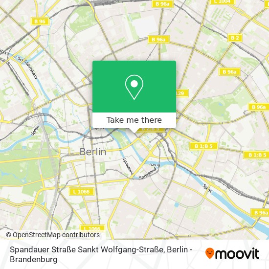 Карта Spandauer Straße Sankt Wolfgang-Straße