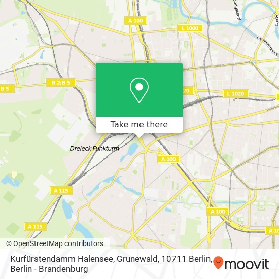 Kurfürstendamm Halensee, Grunewald, 10711 Berlin map