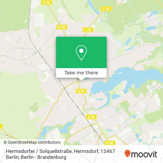 Hermsdorfer / Solquellstraße, Hermsdorf, 13467 Berlin map