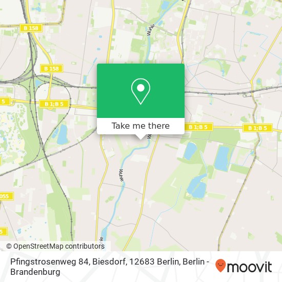 Pfingstrosenweg 84, Biesdorf, 12683 Berlin map