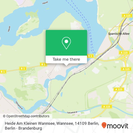 Heide Am Kleinen Wannsee, Wannsee, 14109 Berlin map