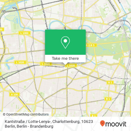 Карта Kantstraße / Lotte-Lenya-, Charlottenburg, 10623 Berlin