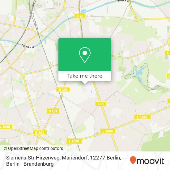 Siemens-Str Hirzerweg, Mariendorf, 12277 Berlin map