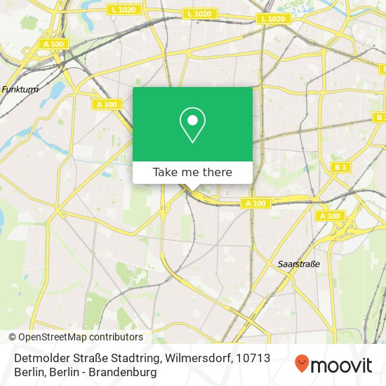 Detmolder Straße Stadtring, Wilmersdorf, 10713 Berlin map