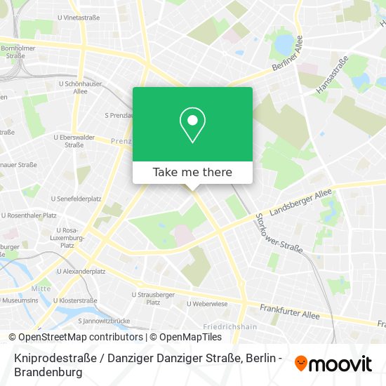 Карта Kniprodestraße / Danziger Danziger Straße