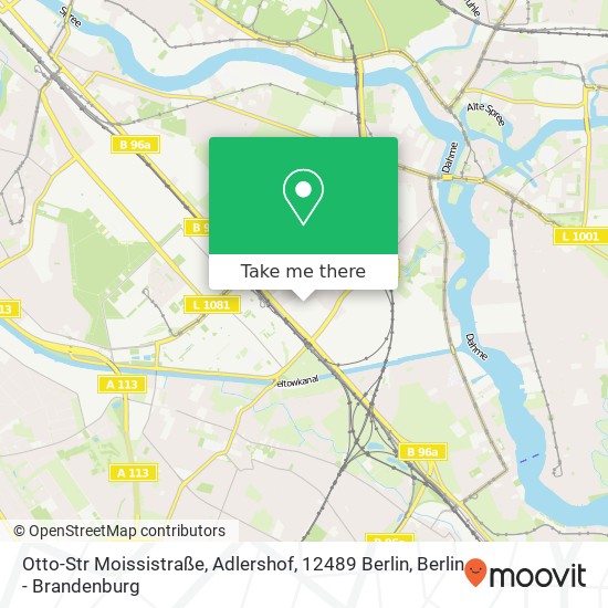 Карта Otto-Str Moissistraße, Adlershof, 12489 Berlin