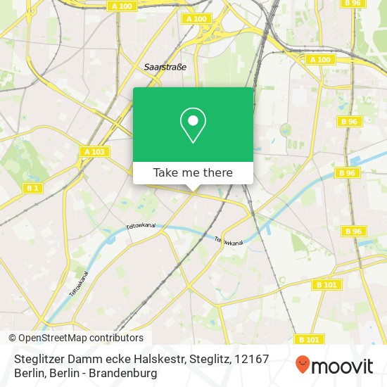 Steglitzer Damm ecke Halskestr, Steglitz, 12167 Berlin map