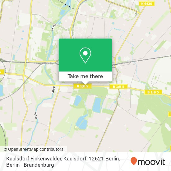 Kaulsdorf Finkenwalder, Kaulsdorf, 12621 Berlin map