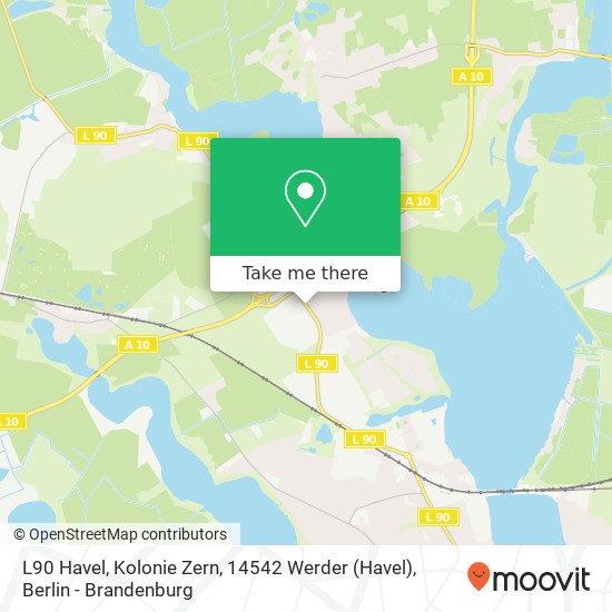L90 Havel, Kolonie Zern, 14542 Werder map