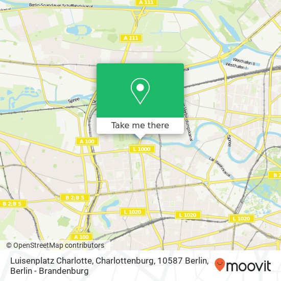 Luisenplatz Charlotte, Charlottenburg, 10587 Berlin map