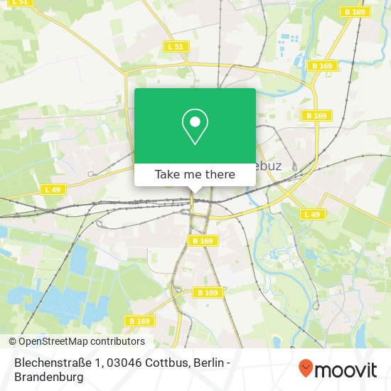 Blechenstraße 1, 03046 Cottbus map