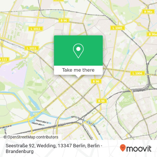 Seestraße 92, Wedding, 13347 Berlin map