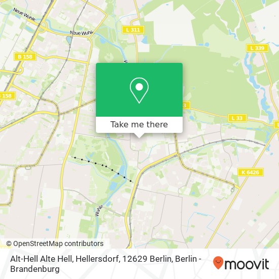 Карта Alt-Hell Alte Hell, Hellersdorf, 12629 Berlin