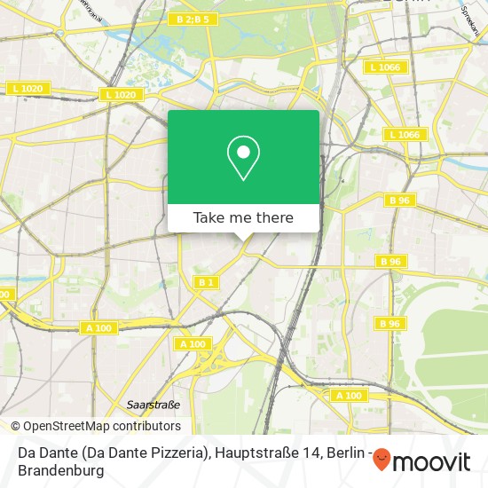 Da Dante (Da Dante Pizzeria), Hauptstraße 14 map