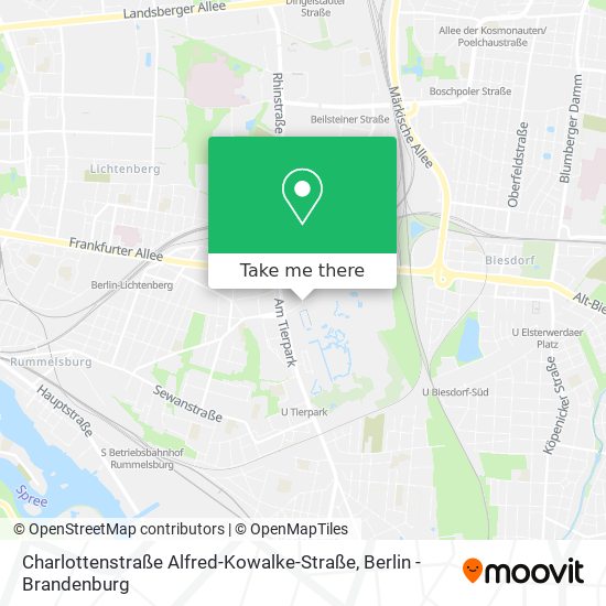 Карта Charlottenstraße Alfred-Kowalke-Straße