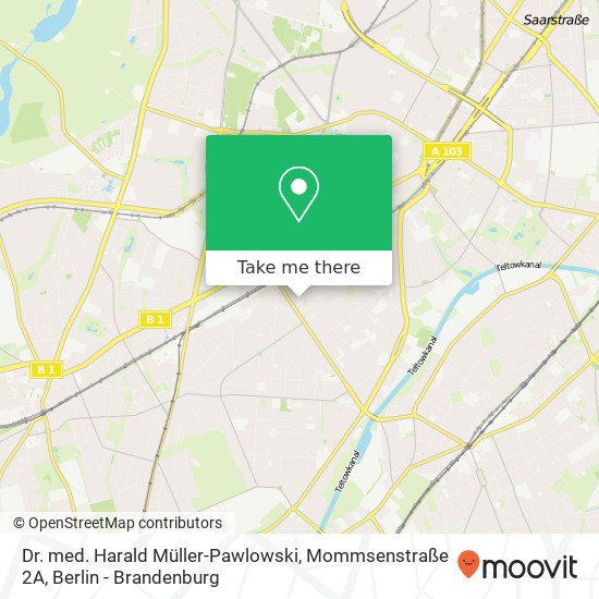 Dr. med. Harald Müller-Pawlowski, Mommsenstraße 2A map