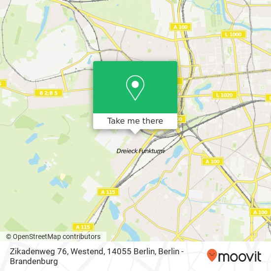 Zikadenweg 76, Westend, 14055 Berlin map