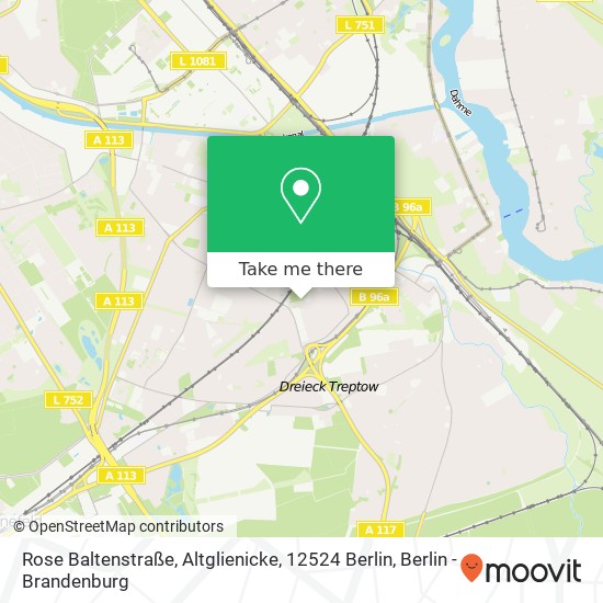 Rose Baltenstraße, Altglienicke, 12524 Berlin map