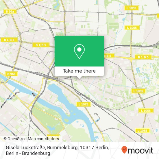 Gisela Lückstraße, Rummelsburg, 10317 Berlin map