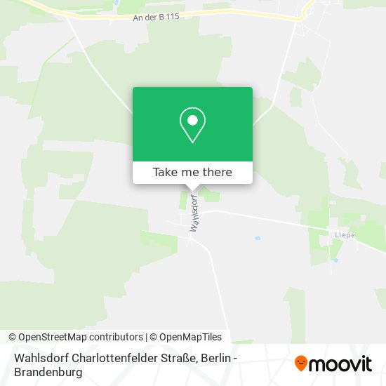 Wahlsdorf Charlottenfelder Straße map