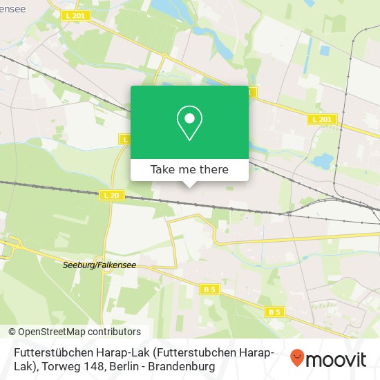Карта Futterstübchen Harap-Lak (Futterstubchen Harap-Lak), Torweg 148