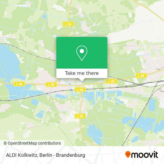 ALDI Kolkwitz map