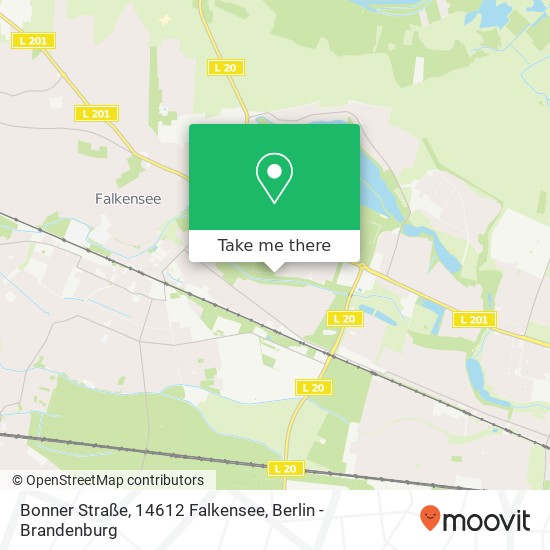 Карта Bonner Straße, 14612 Falkensee