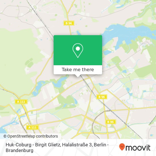 Карта Huk-Coburg - Birgit Glietz, Halalistraße 3