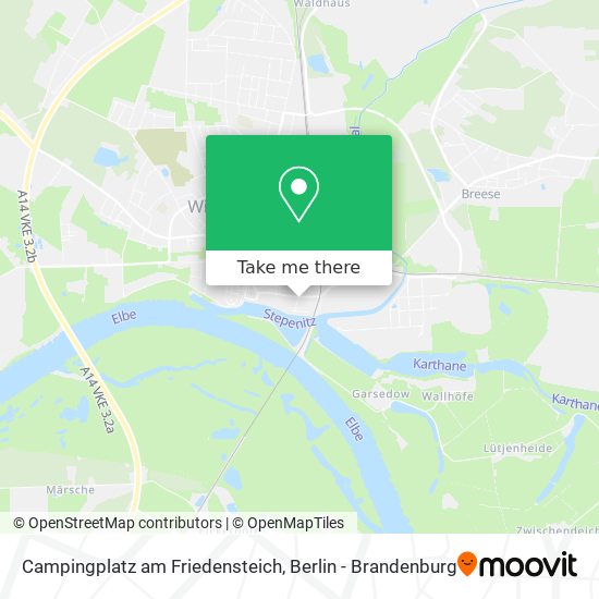 Campingplatz am Friedensteich map