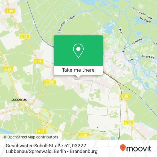 Geschwister-Scholl-Straße 52, 03222 Lübbenau / Spreewald map