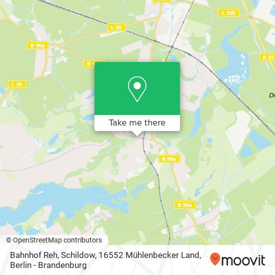 Bahnhof Reh, Schildow, 16552 Mühlenbecker Land map