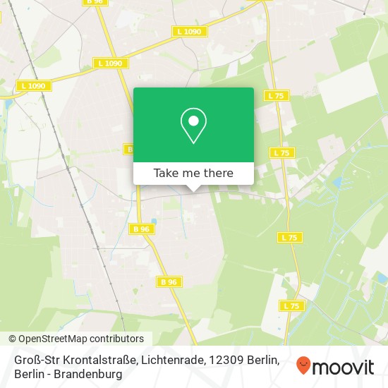 Groß-Str Krontalstraße, Lichtenrade, 12309 Berlin map