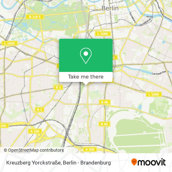 Kreuzberg Yorckstraße map