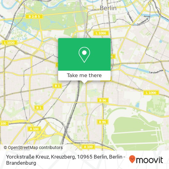 Yorckstraße Kreuz, Kreuzberg, 10965 Berlin map