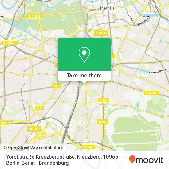 Yorckstraße Kreuzbergstraße, Kreuzberg, 10965 Berlin map