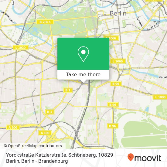 Yorckstraße Katzlerstraße, Schöneberg, 10829 Berlin map