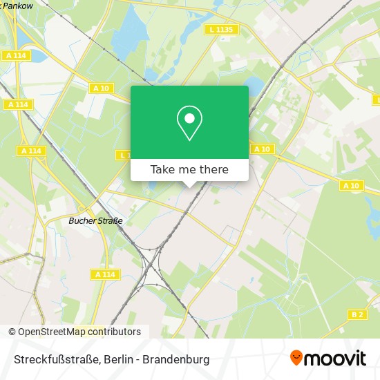 Карта Streckfußstraße