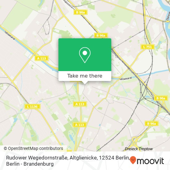 Rudower Wegedornstraße, Altglienicke, 12524 Berlin map