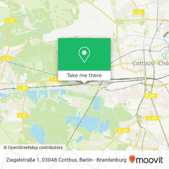 Ziegelstraße 1, 03048 Cottbus map