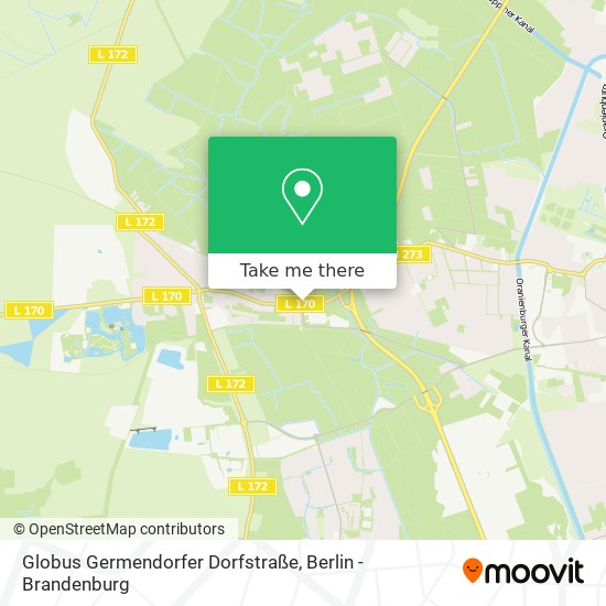 Карта Globus Germendorfer Dorfstraße