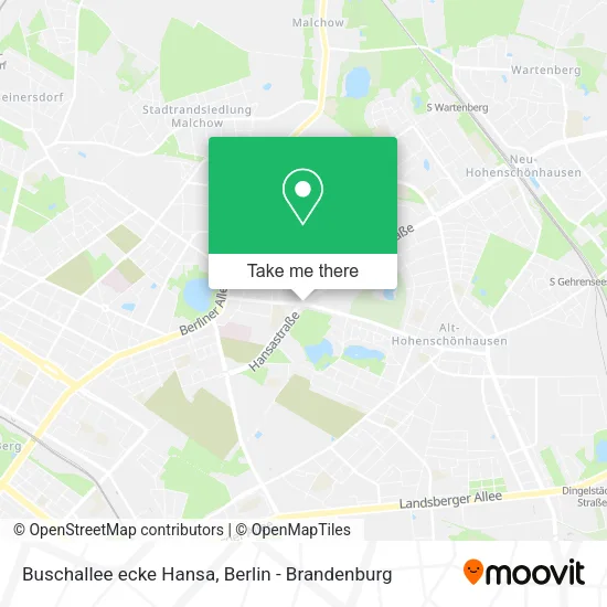Карта Buschallee ecke Hansa